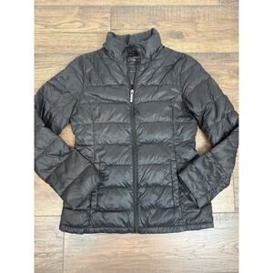 Michael Kors Down Puffer Jacket Packable Quilted Down Black Women' Sz S